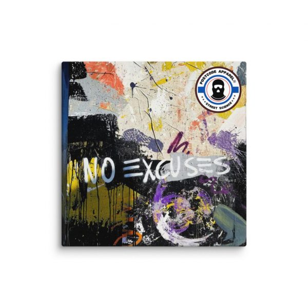 PA® "No Excuses" Graffiti Art Canvas