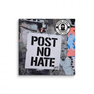 Postcode Apparel® Post No Hate Canvas